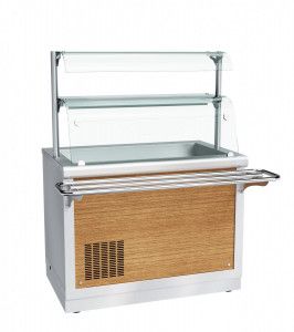Прилавок холодильный высокотемпературный с нейтральным шкафом ПВВ(Н)-70Х-02-НШ